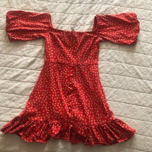 ASOS Puff Sleeve Mini Dress